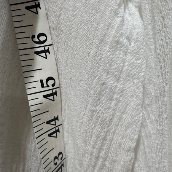 NWT Current/Elliott The Picnic Shirt Sugar Crochet White Boho Gauzy Blouse 2 - Picture 6 of 16